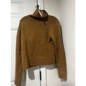 Bonpoint Women's Brown Cambridge Cashmere Turtleneck Sweater Sz 36 NWT XS